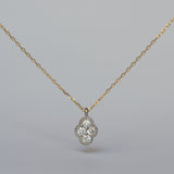 bloom diamond necklace YG PT