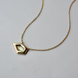 pebble yellow sapphire necklace