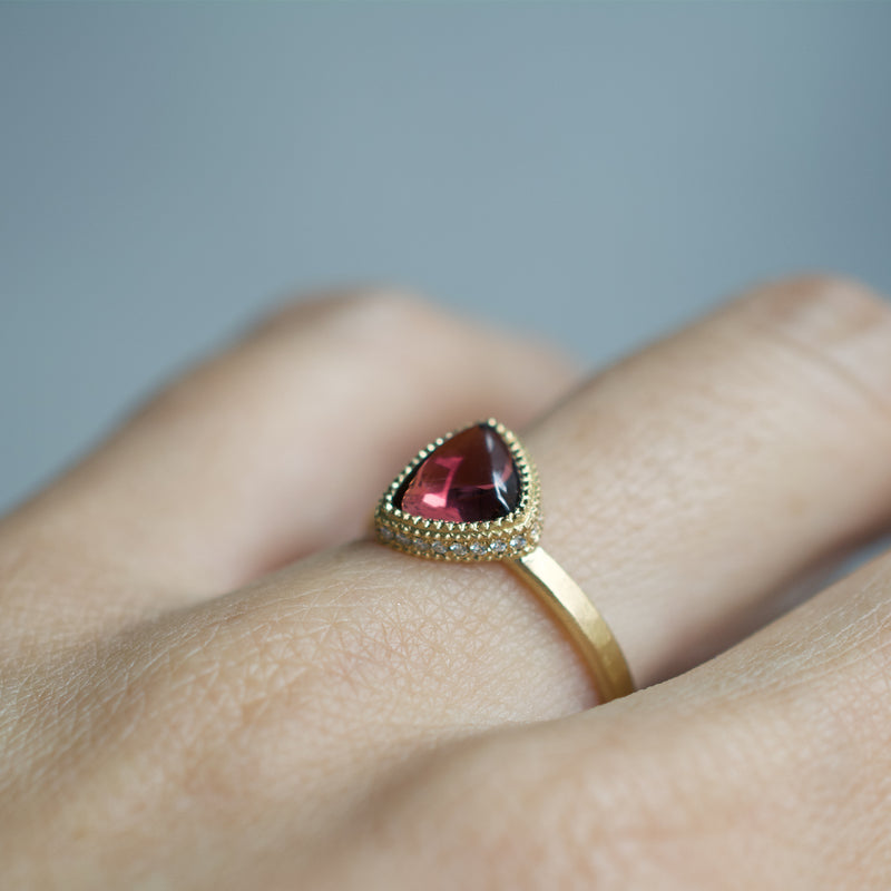 mille bi-color tourmaline diamond ring