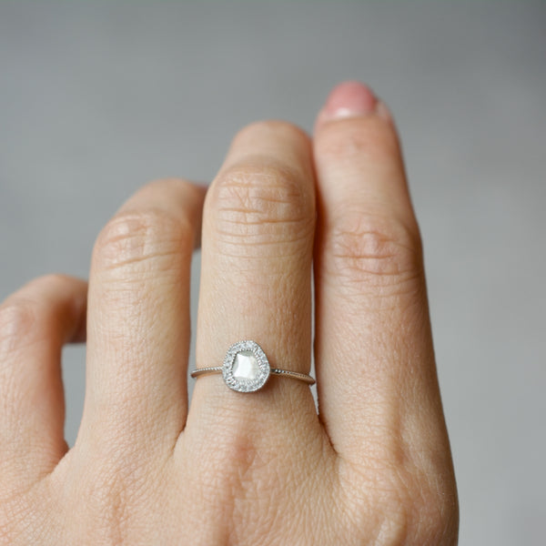 pebble diamond ring