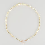 hung black diamond clasp akoya pearl necklace