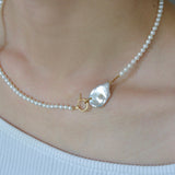 hung clasp fresh water pearl necklace