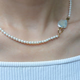 hung clasp fresh water pearl necklace
