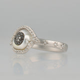 POT South sea pearl diamond ring　R2601-010