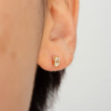 enfold diamond stud earring