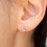 enfold diamond stud earring