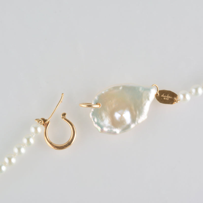hung clasp fresh water pearl necklace