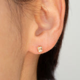 enfold diamond stud earring