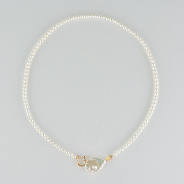 hung clasp fresh water pearl necklace