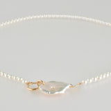 hung clasp fresh water pearl necklace