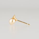 baby kidny south sea pearl diamond earrings