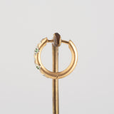 limited collection - grace emerald hoop earrings