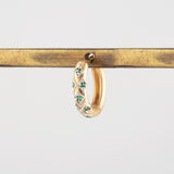 limited collection - grace emerald hoop earrings