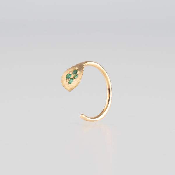Limited Collection - paisley emerald earrings