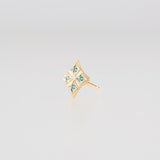 grace emerald stud earrings