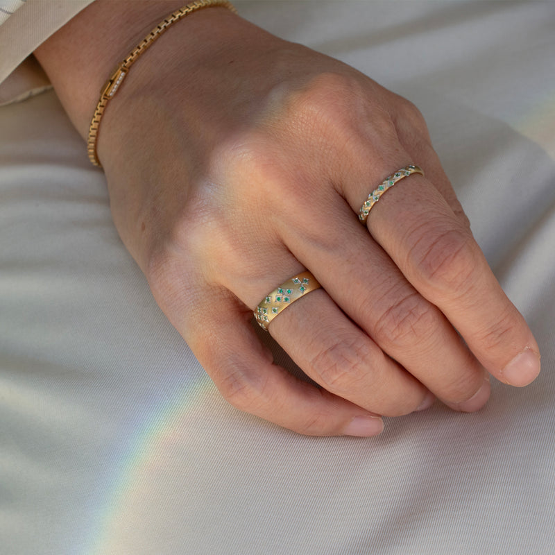 Limited Collection - grace emerald diamond ring　GR00-2-E