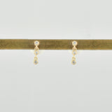 diamond chain earrings　DE02-D3/D5/D7