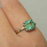 grace emerald diamond ring