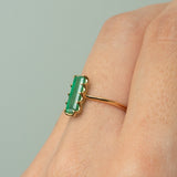 ripple emerald ring