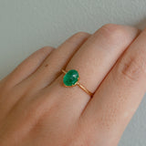 ripple emerald ring