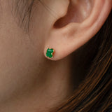 enfold emerald stud earring