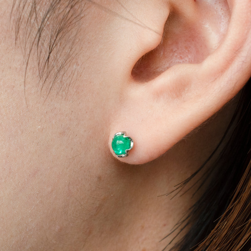 enfold emerald stud earring