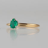 enfold emerald diamond ring