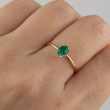 enfold emerald diamond ring