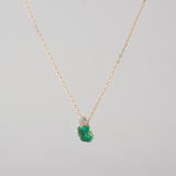 enfold emerald diamond necklace