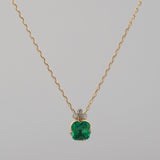 enfold emerald diamond necklace