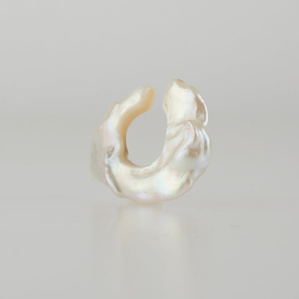 petal pearl ear cuff