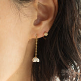 dew diamond chain earrings