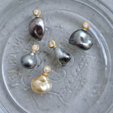 dots south sea pearl diamond pendant top DT07-B-011