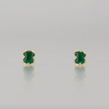 enfold emerald stud earring