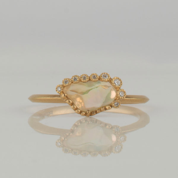 branche fire opal diamond ring