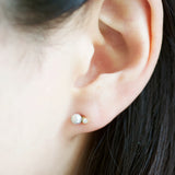 baby akoya pearl diamond earrings