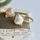 spread  pearl ring / 11号　R2605-004