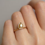 figure south sea pearl diamond ring