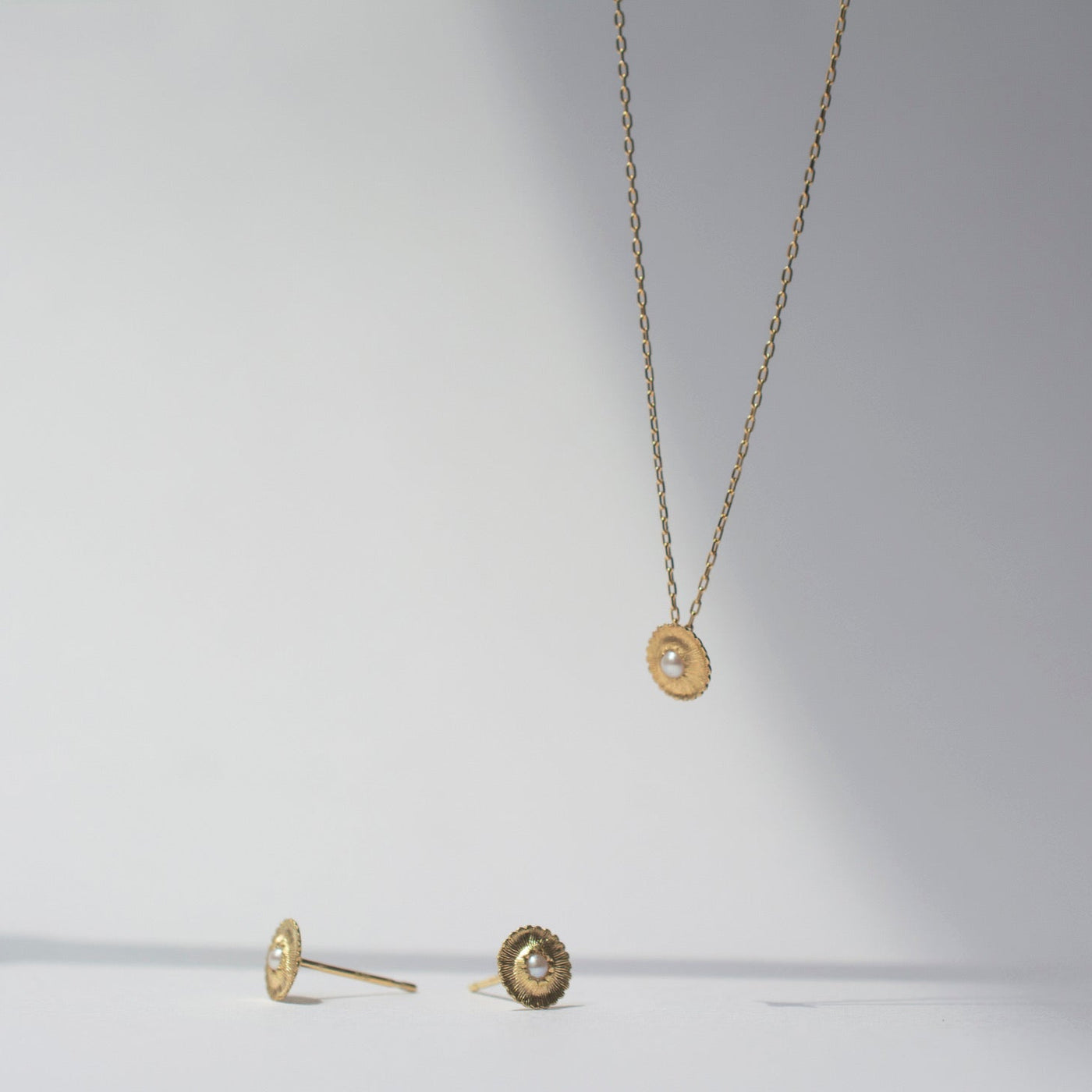 Limited Collection - lucia pearl stud earrings – shinkai jewelry