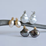 ballon south sea pearl diamond earrings BL01-B-035