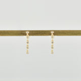 diamond chain earrings　DE02-D3/D5/D7