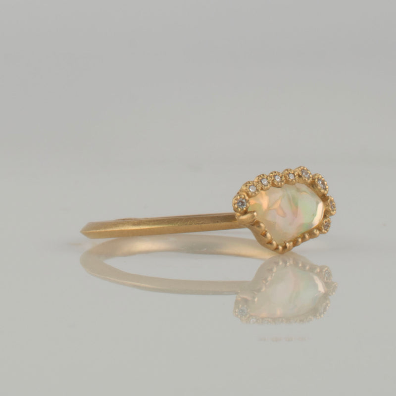 branche fire opal diamond ring