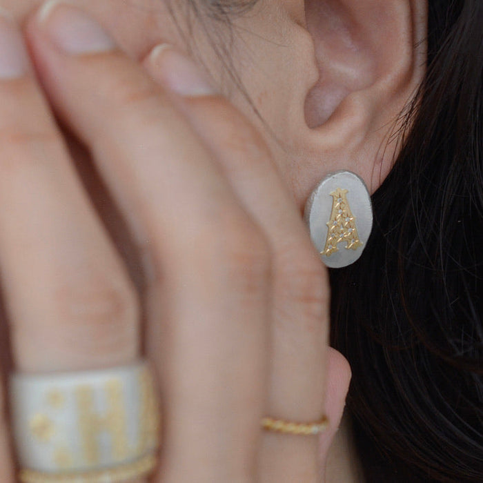 glyph single pierced earring – shinkai jewelry