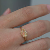 branche fire opal diamond ring