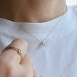lucent aquamarine necklace LC05-AQU