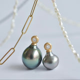 dots south sea pearl diamond pendant top DT07-B-007