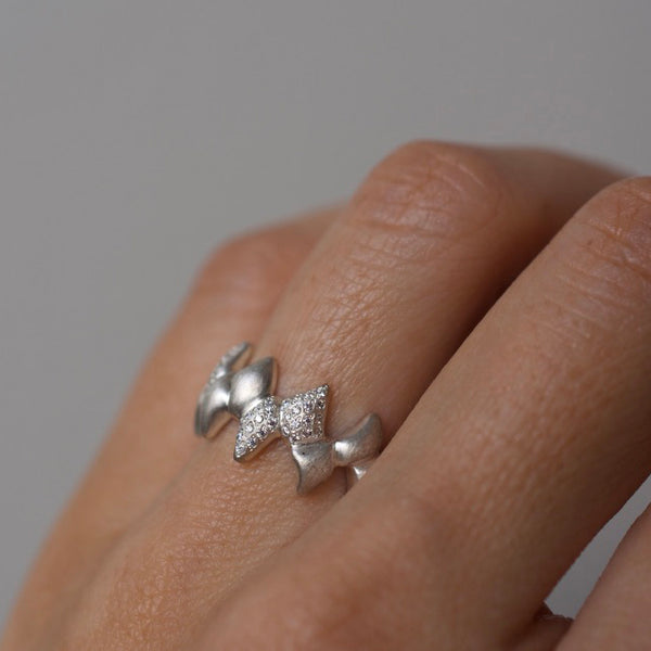 phantom diamond silver ring – shinkai jewelry