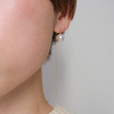 akoya pearl chain earrings