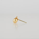 baby kidny south sea pearl diamond earrings