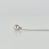 baby kidny black south sea pearl diamond necklace
